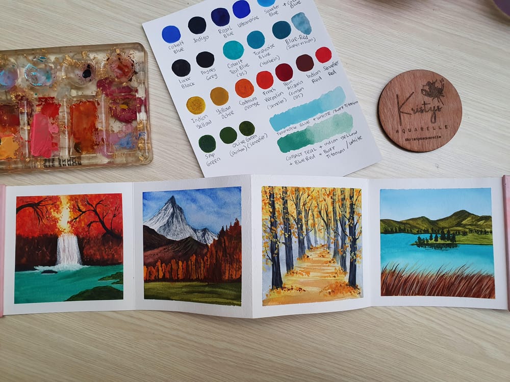 10 Days Art Holiday - Fall themed Travel Journal - image 11 - student project