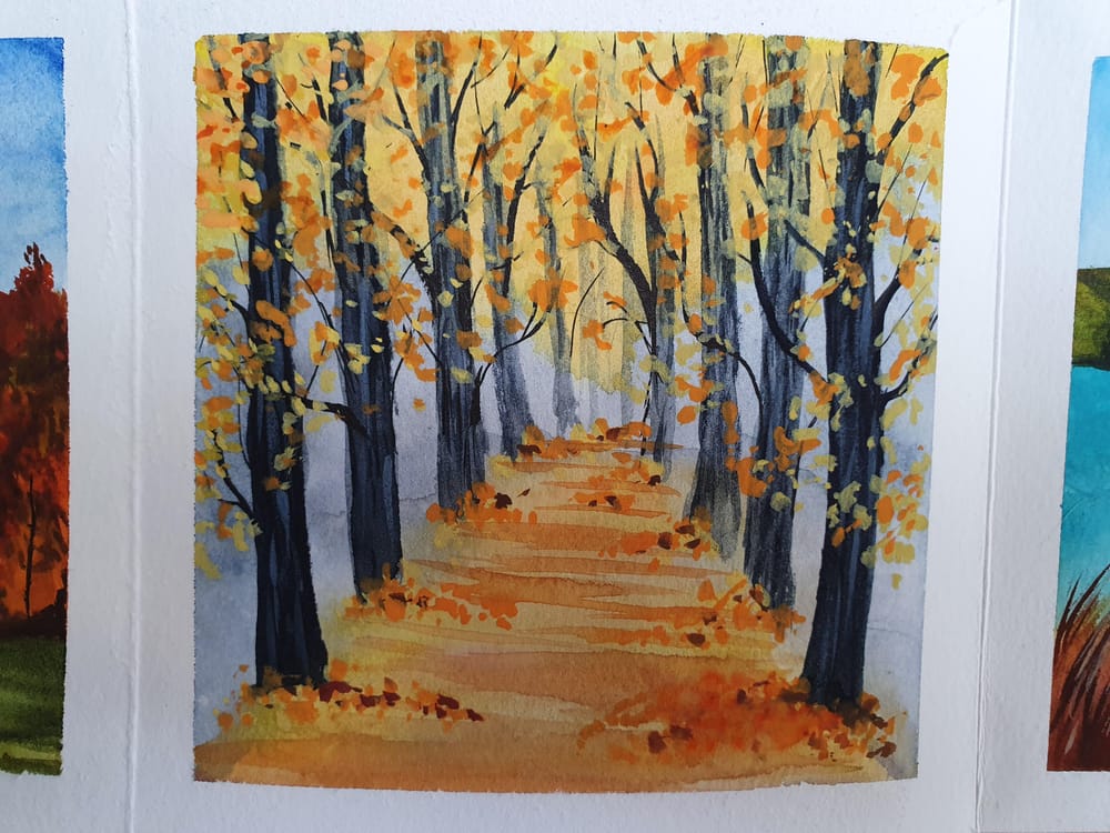 10 Days Art Holiday - Fall themed Travel Journal - image 9 - student project
