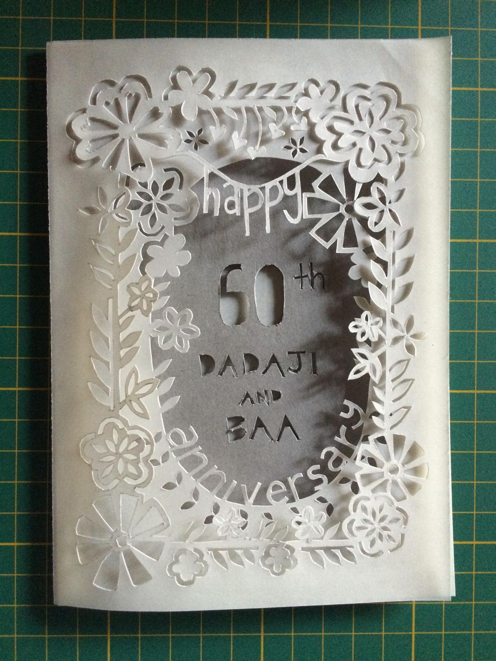 Floral 60th Anniversary Card | Skillshare Student Project