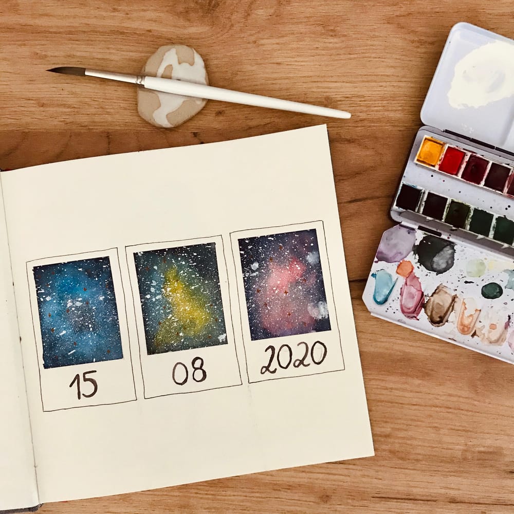 My polaroid galaxies - image 1 - student project