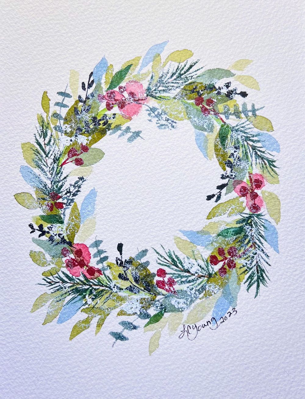 Holiday Watercolor - image 3 - student project