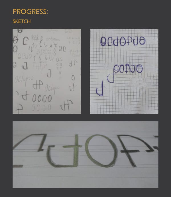 Octopus Ambigram - image 1 - student project