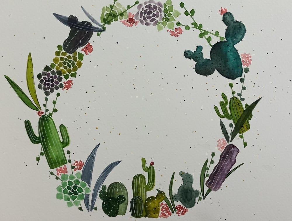 Cactus Wreath! - image 1 - student project