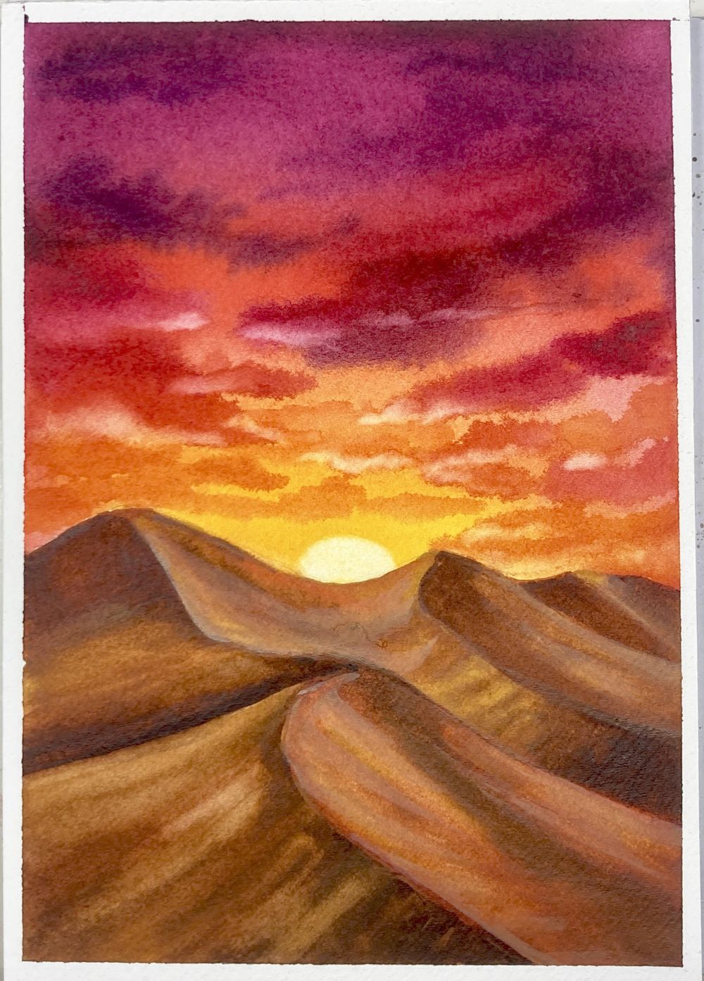 Glowing Desert Sunset - image 1 - student project
