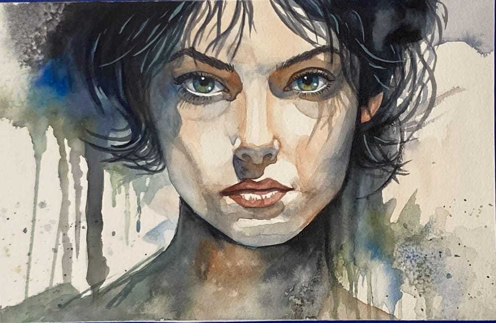 Expressive Female Portrait - image 1 - student project