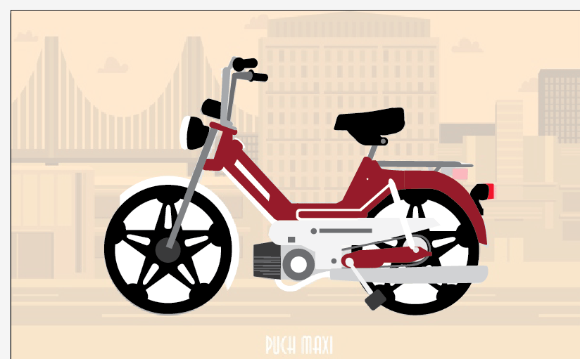 Chicago + Puch Moped  - image 3 - student project