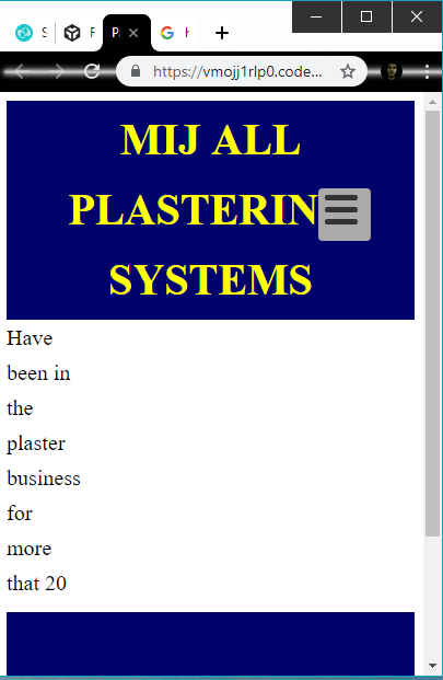 MIJ Plastering - image 1 - student project