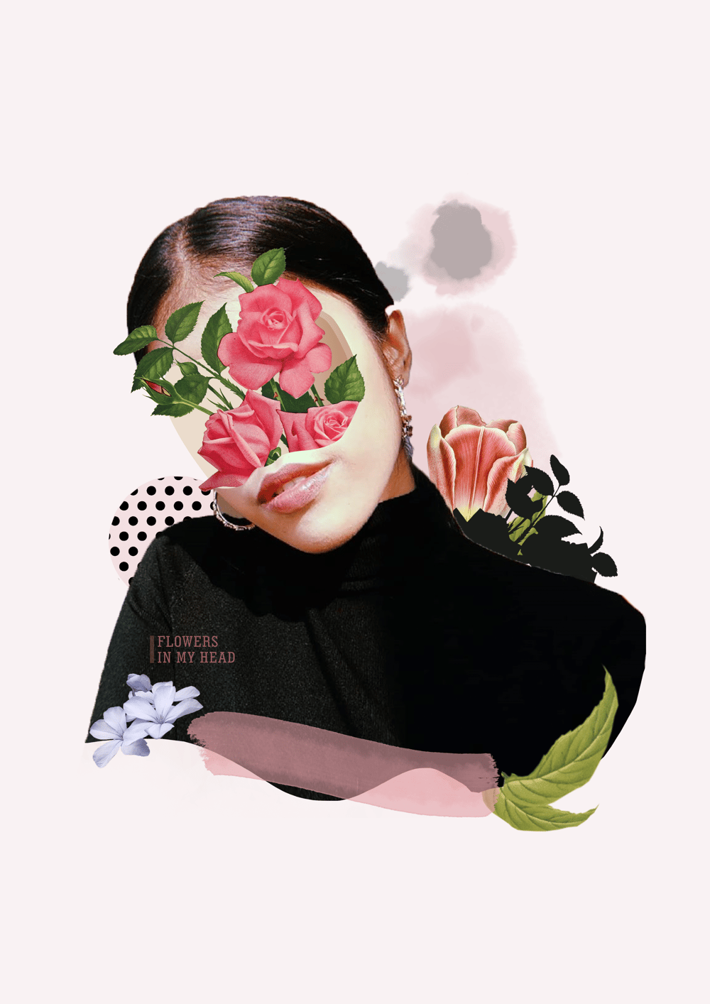 Digital Collage: Floral Potrait - image 3 - student project