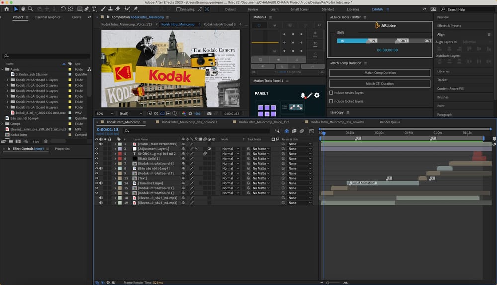 Work faster in Ae - image 1 - student project
