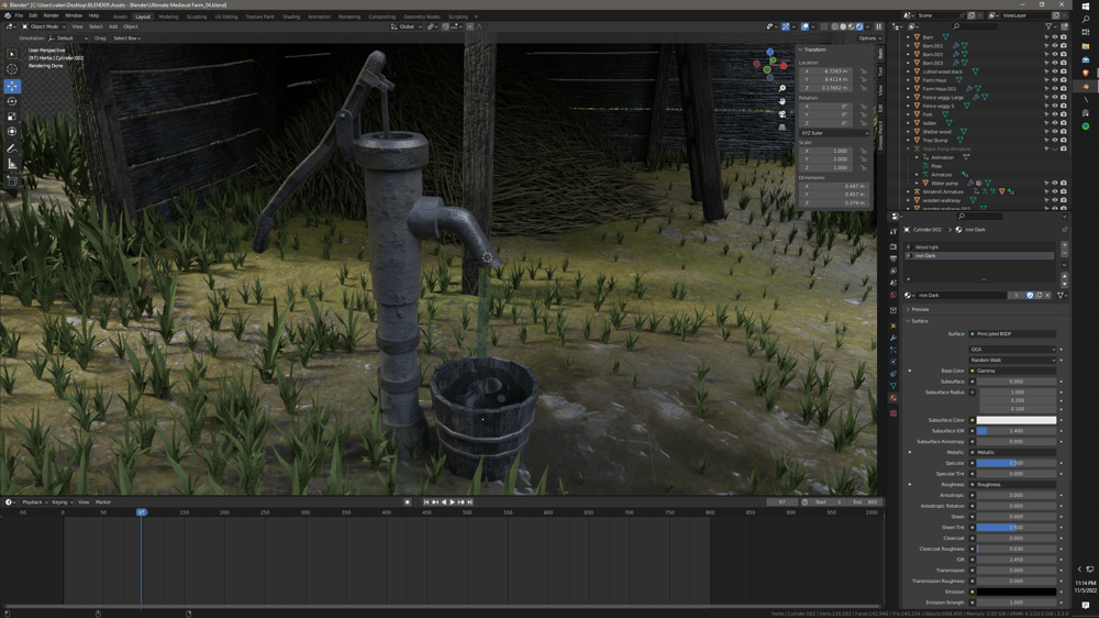 The Ultimate Medieval Scene - Blender / fully animated scene - image 17 - student project