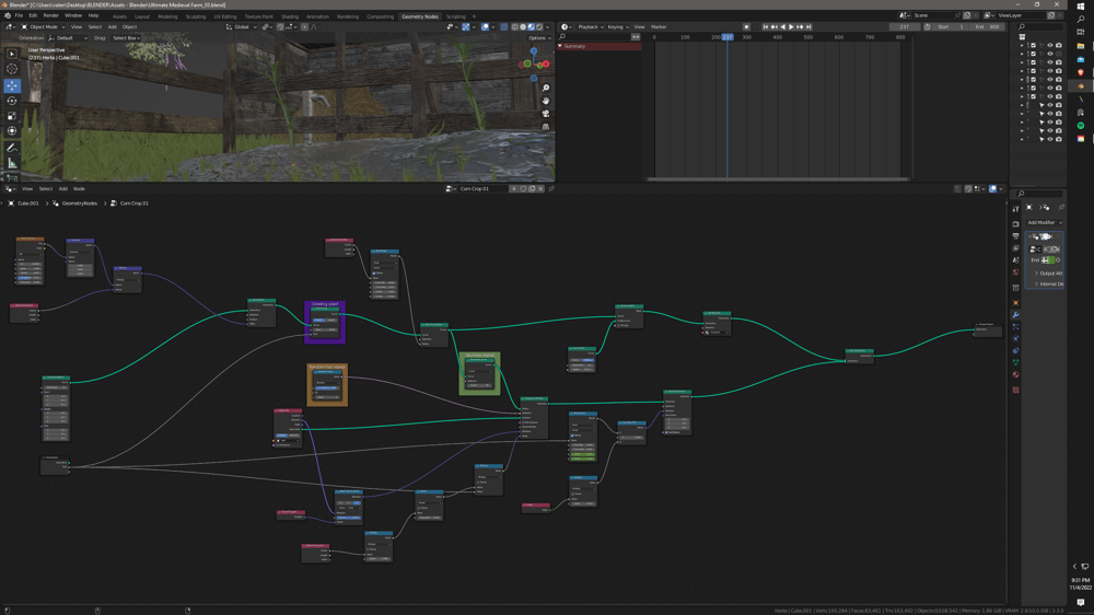 The Ultimate Medieval Scene - Blender / fully animated scene - image 15 - student project