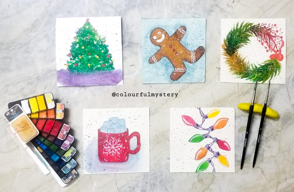 Christmas postcards - image 2 - student project