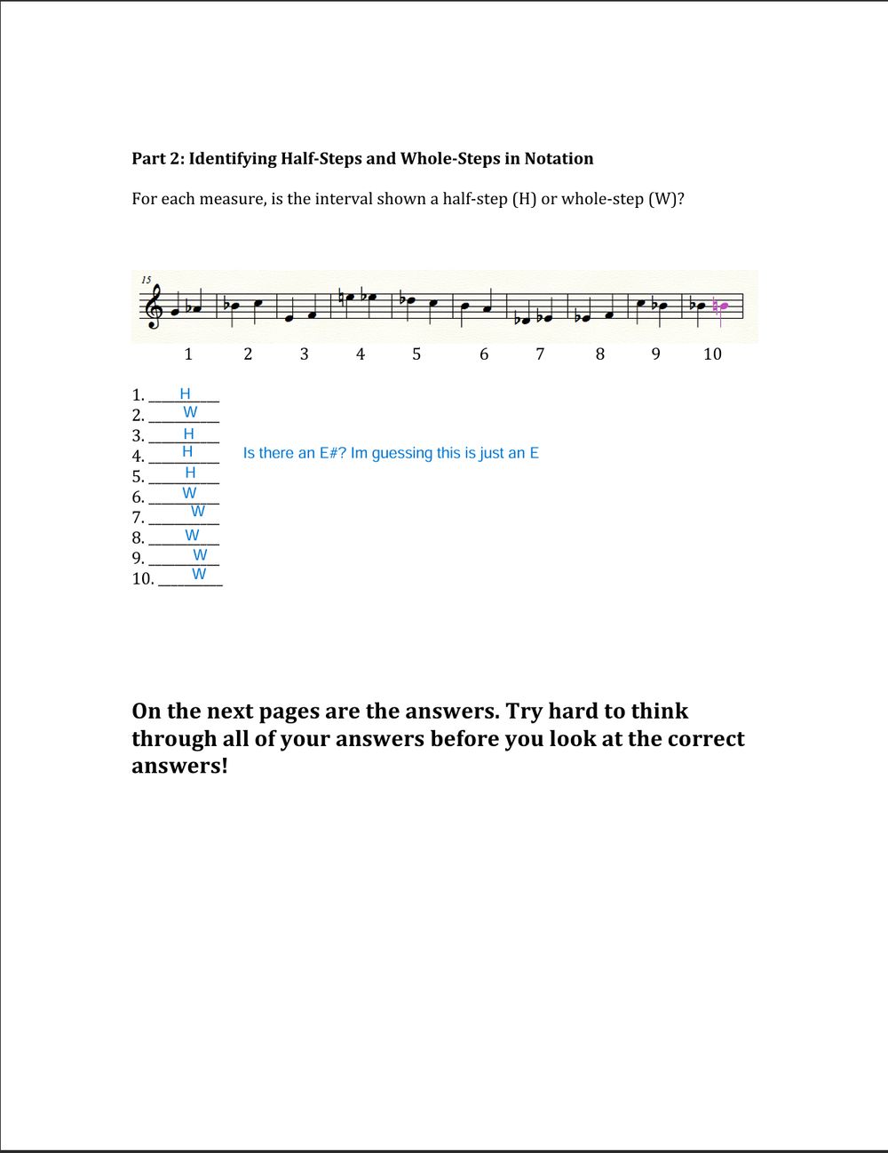 Music Theory - Worksheets and Project files - image 7 - student project