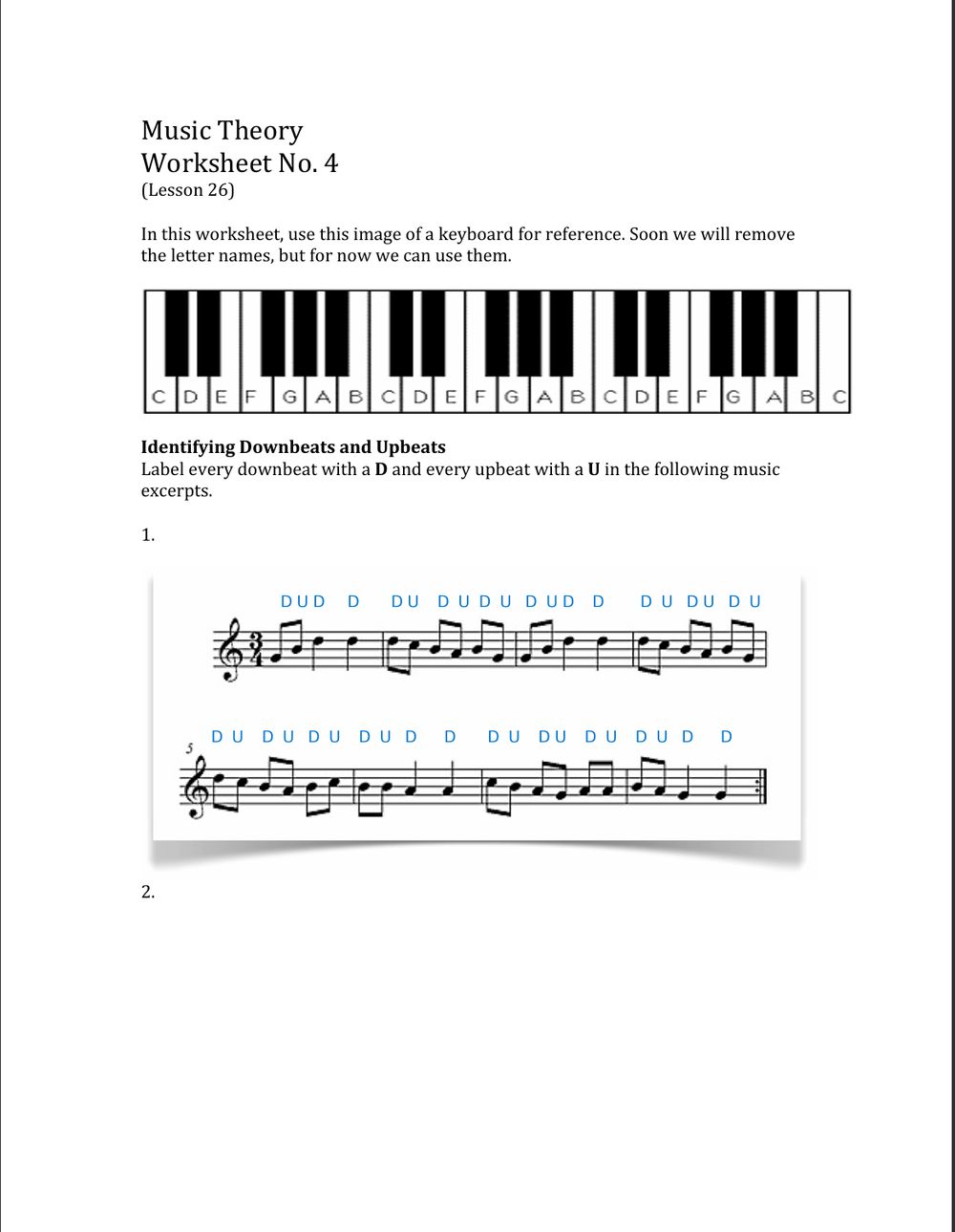 Music Theory - Worksheets and Project files - image 4 - student project