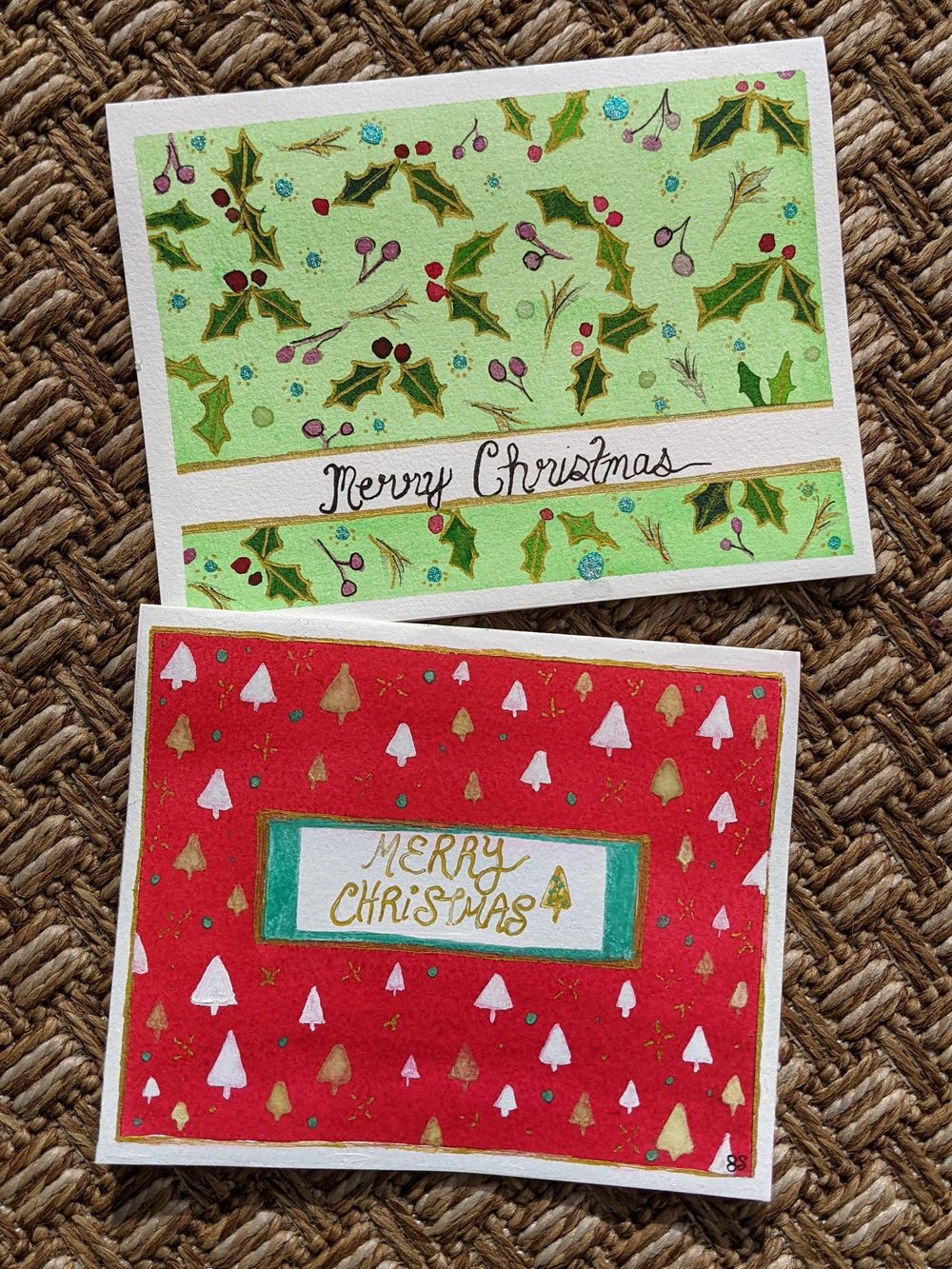 Watercolor Patterns and Holiday Cards - image 2 - student project