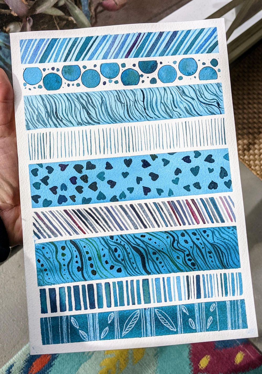 Watercolor Patterns and Holiday Cards - image 1 - student project