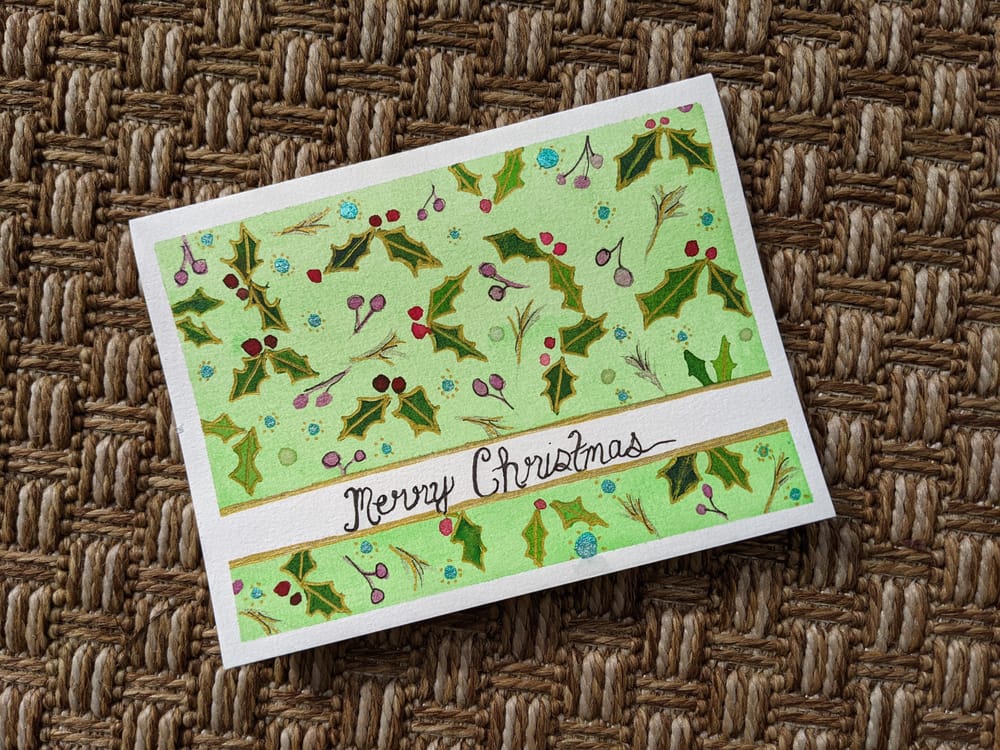 Watercolor Patterns and Holiday Cards - image 4 - student project