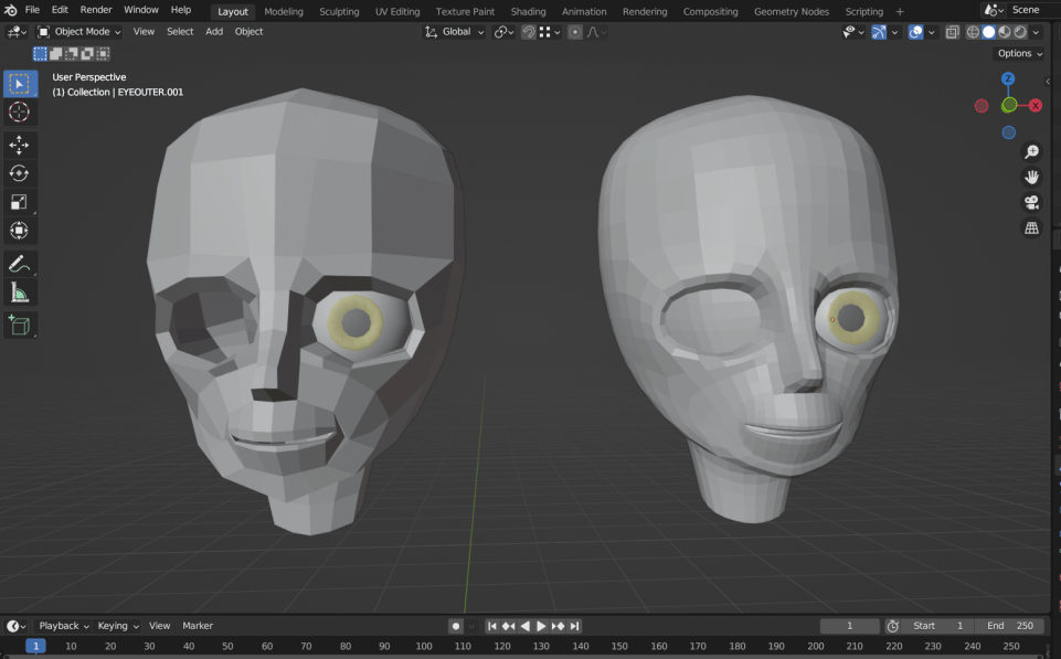 Head model - image 1 - student project