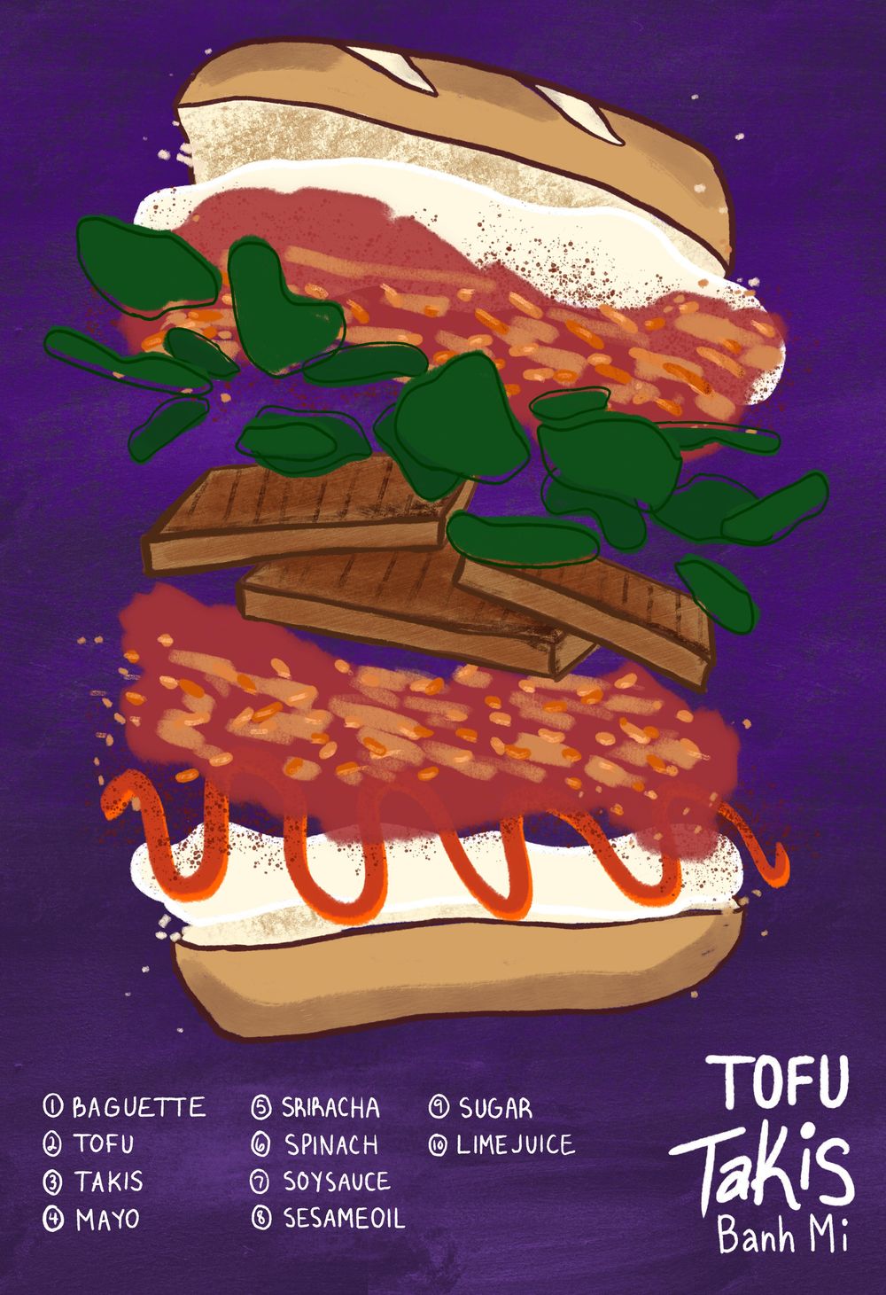 Tofu Takis Banh Mi - image 1 - student project