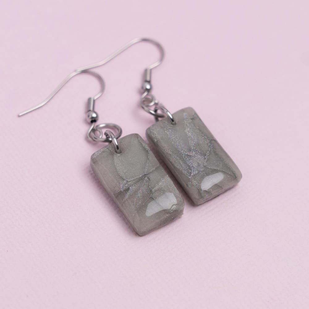 My Marbled Earrings - image 1 - student project