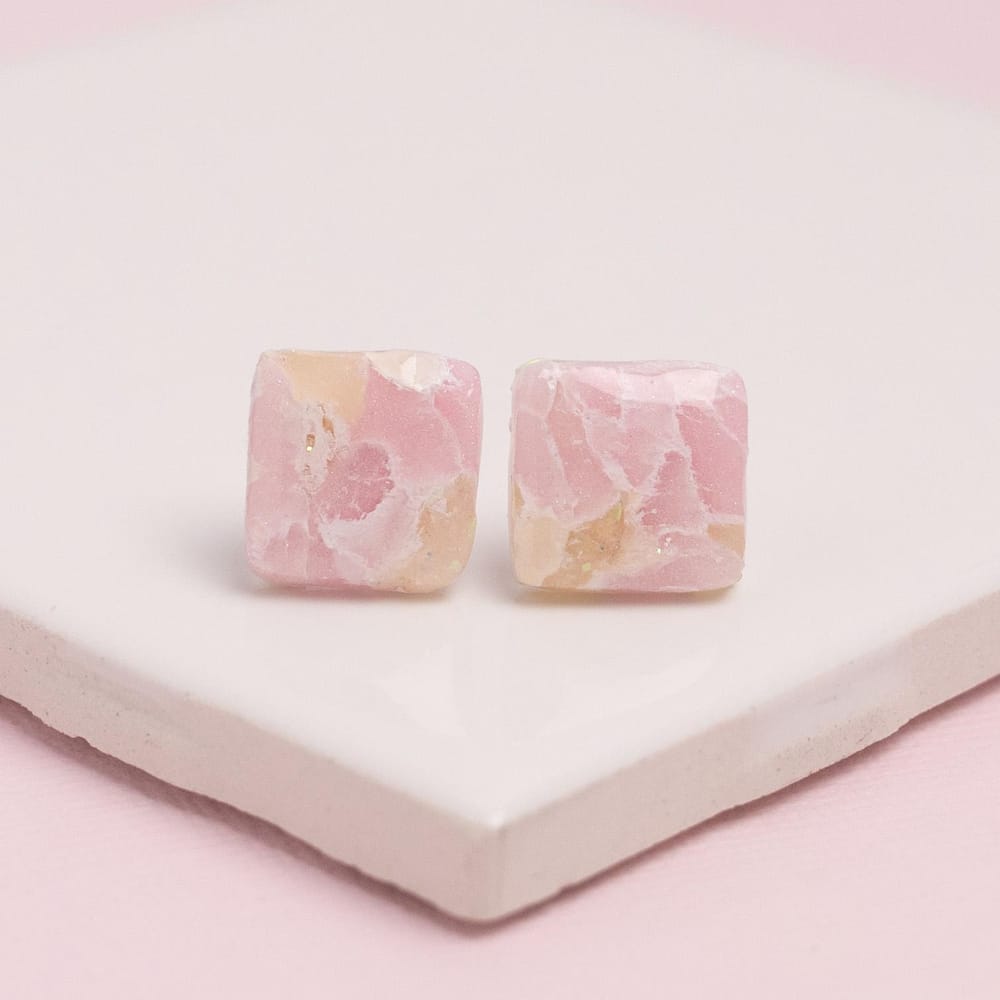 My Marbled Earrings - image 5 - student project