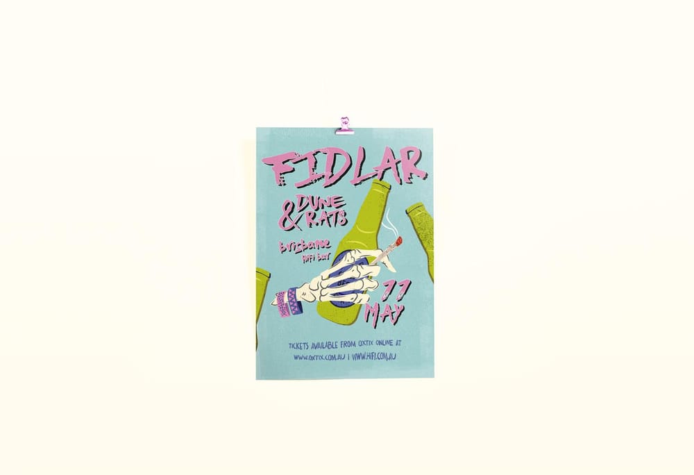 FIDLAR GIG POSTER - image 1 - student project