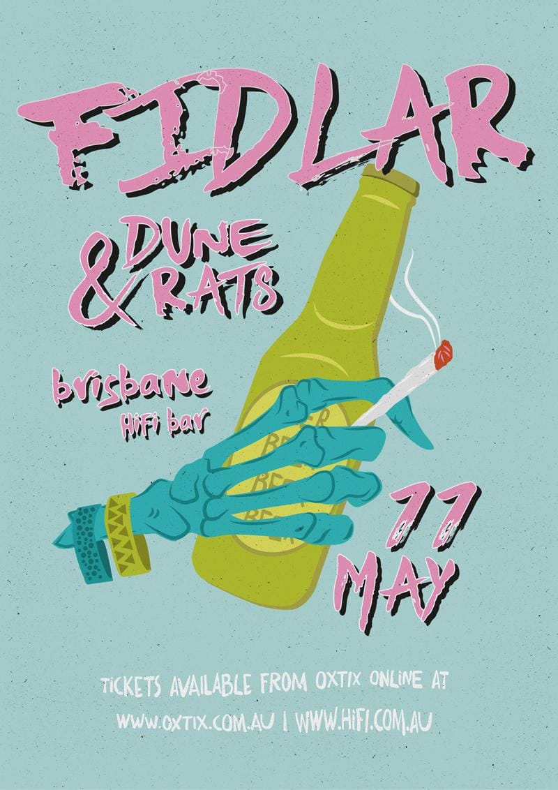 FIDLAR GIG POSTER - image 4 - student project