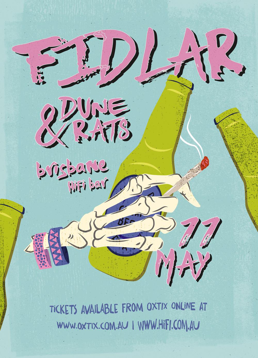 FIDLAR GIG POSTER - image 5 - student project