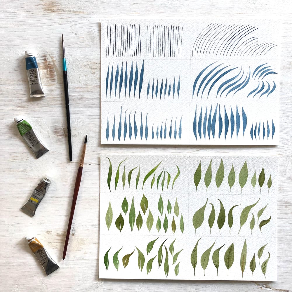 Watercolour Greenery: Basic Leaves & Branches - image 1 - student project