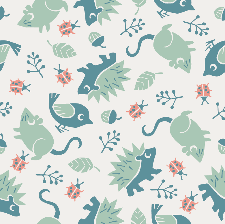 Backyard Nature / Children's pattern - image 3 - student project