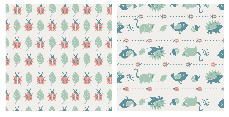 Backyard Nature / Children's pattern - image 5 - student project