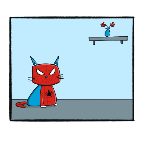 Spider-Cat Procreate Animation - image 1 - student project