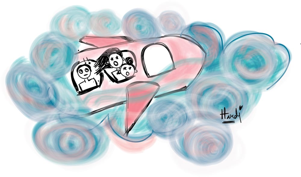 my first trip on airplane - image 3 - student project