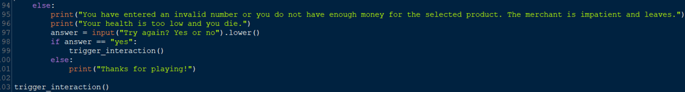 Python project:  videogame merchant - image 3 - student project
