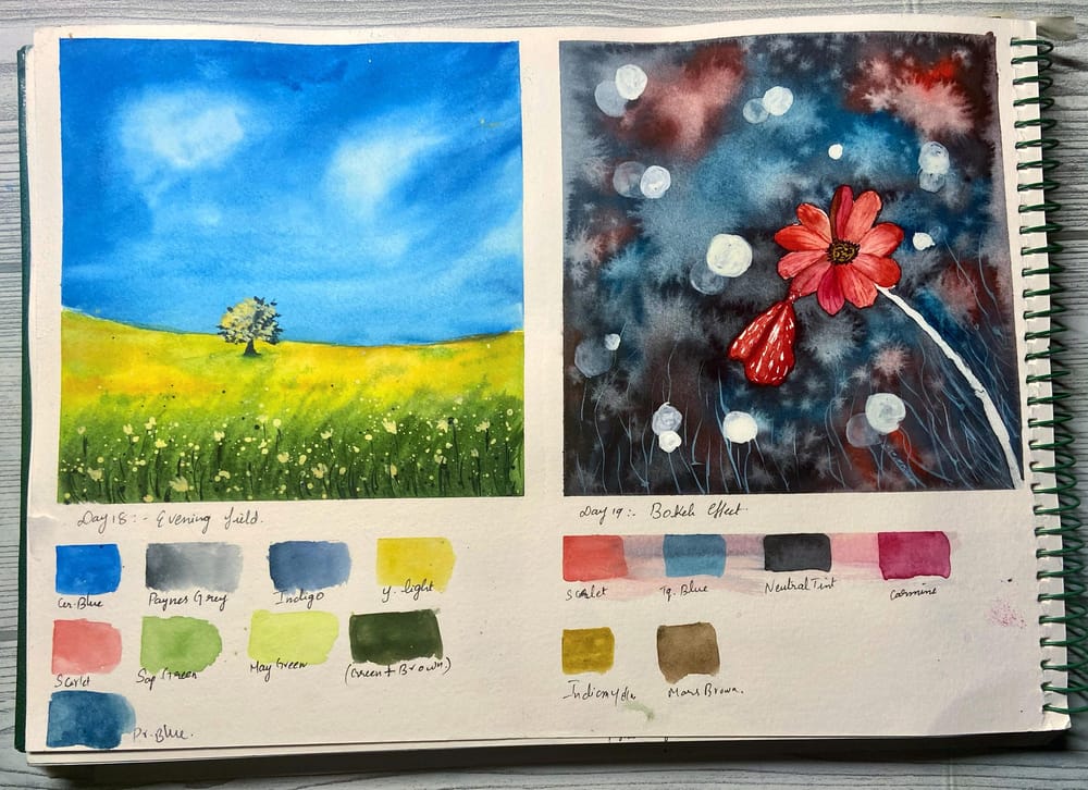 30days watercolour  landscape by Uma - image 7 - student project