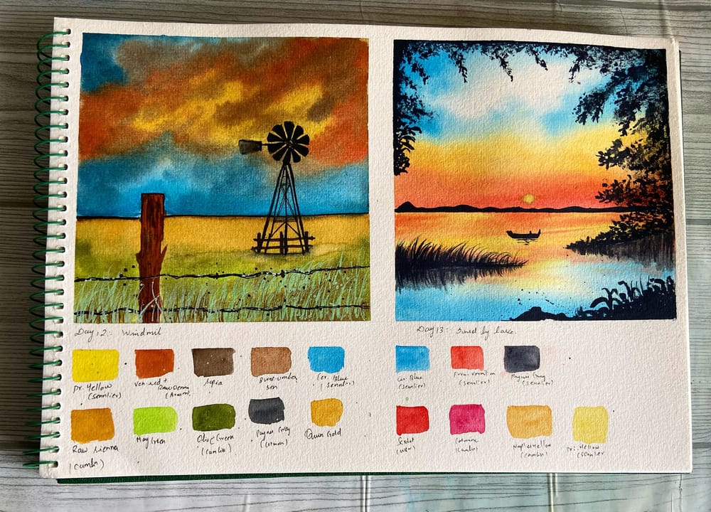 30days watercolour  landscape by Uma - image 9 - student project