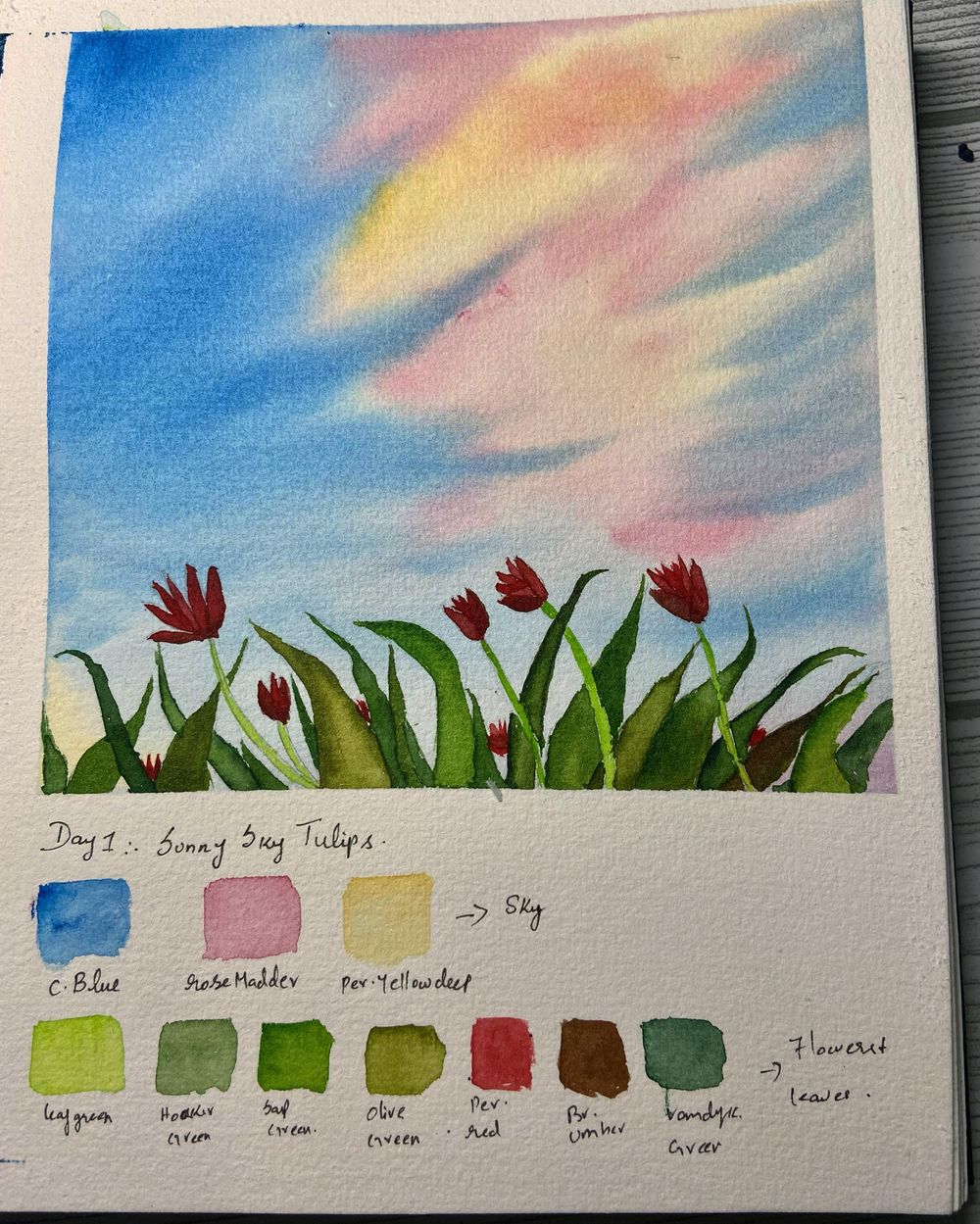 30days watercolour  landscape by Uma - image 14 - student project