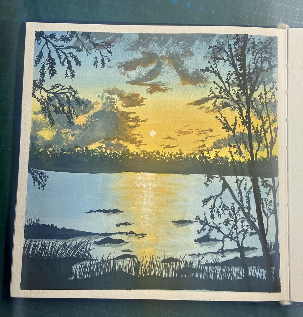 Painting scenic gouache landscape by payal - image 4 - student project