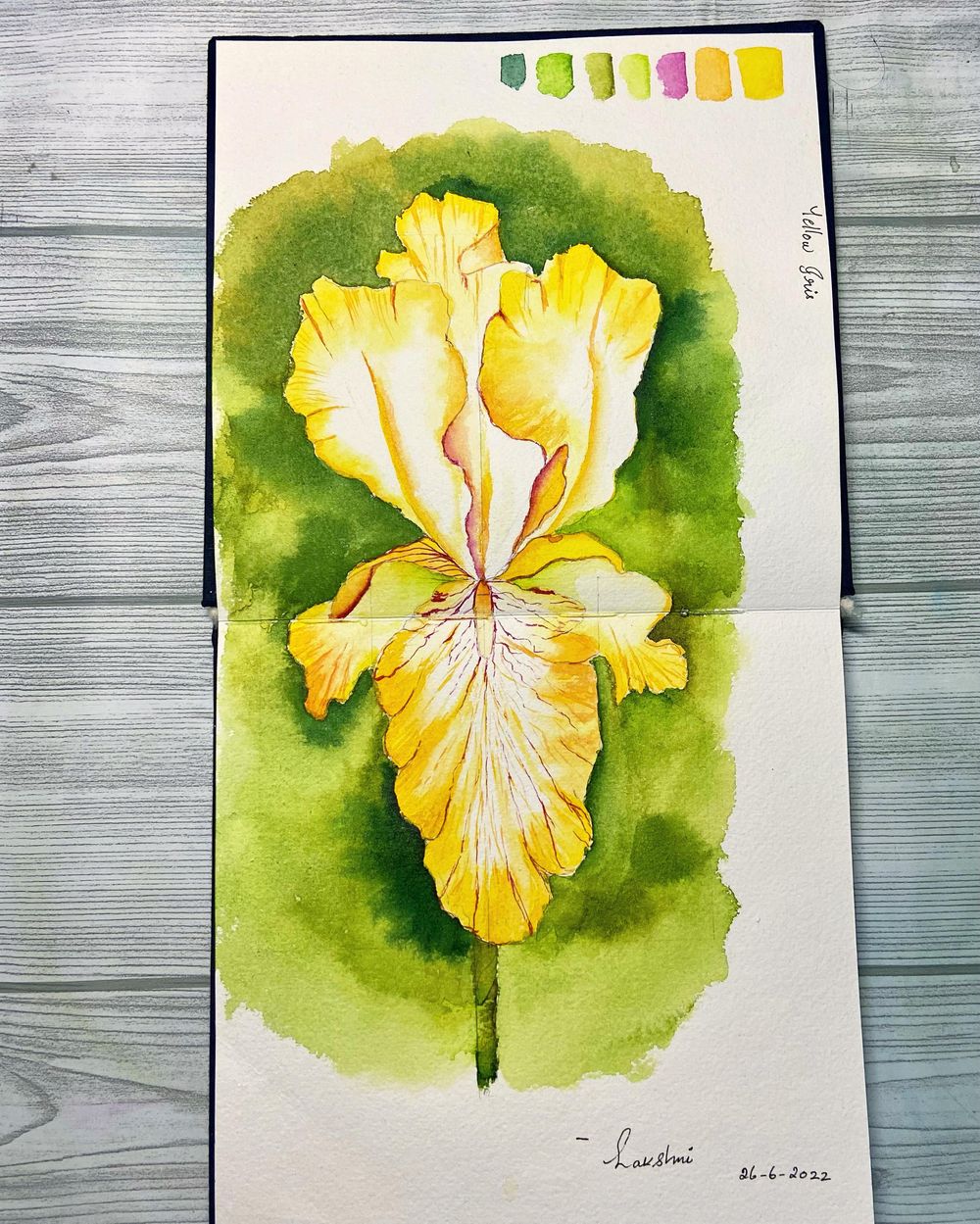 Watercolor Iris by Dhritikana Nath - image 2 - student project