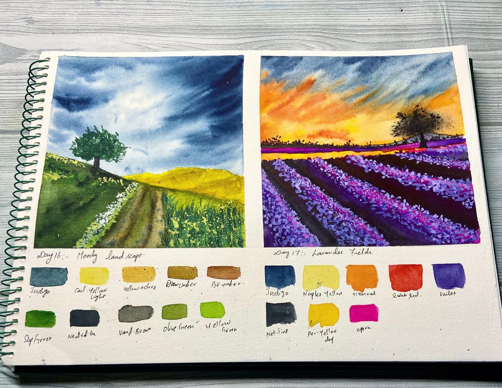 30days watercolour  landscape by Uma - image 6 - student project