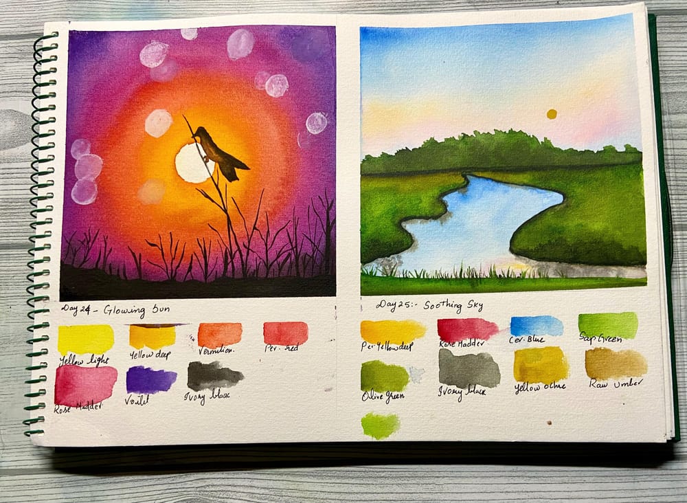 30days watercolour  landscape by Uma - image 4 - student project