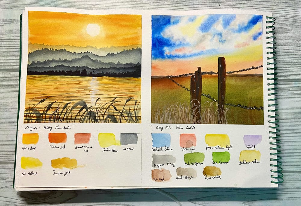 30days watercolour  landscape by Uma - image 2 - student project