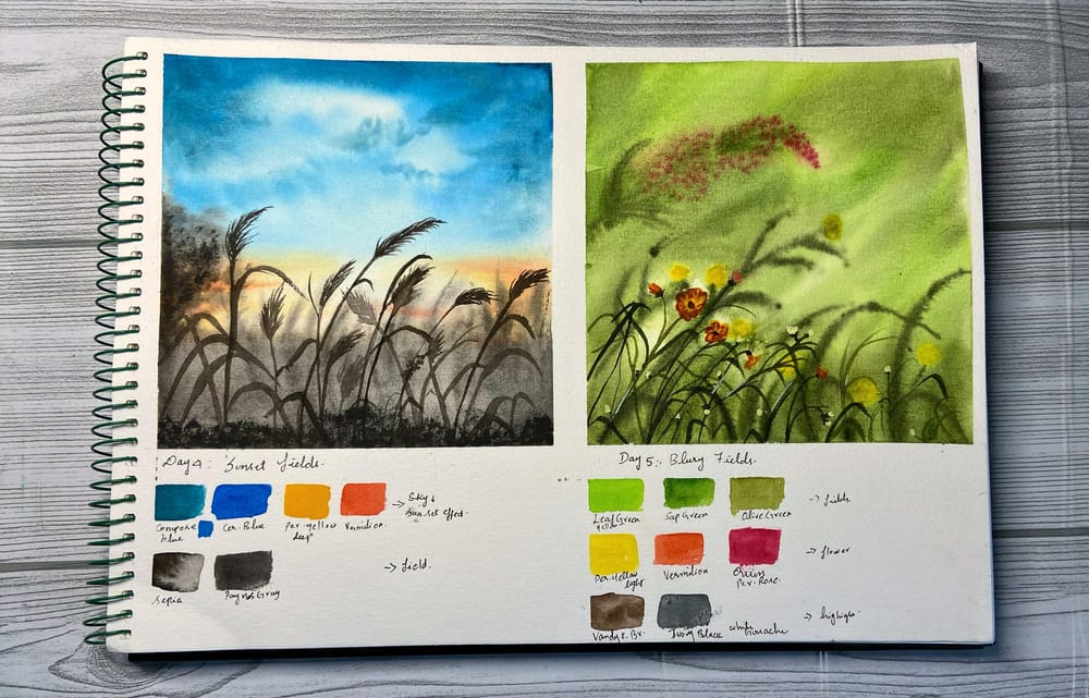 30days watercolour  landscape by Uma - image 13 - student project