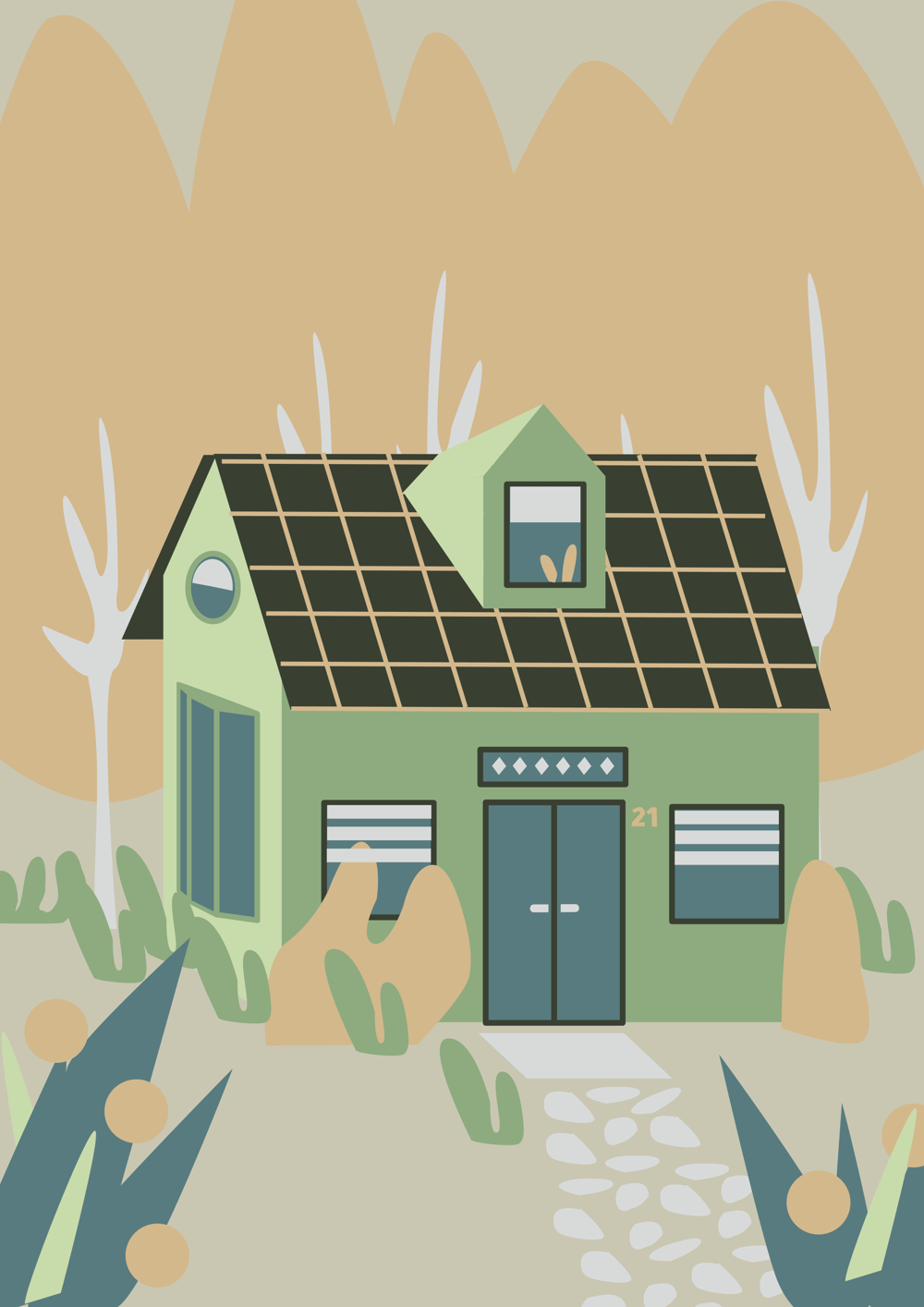 Tiny house in the woods - image 2 - student project