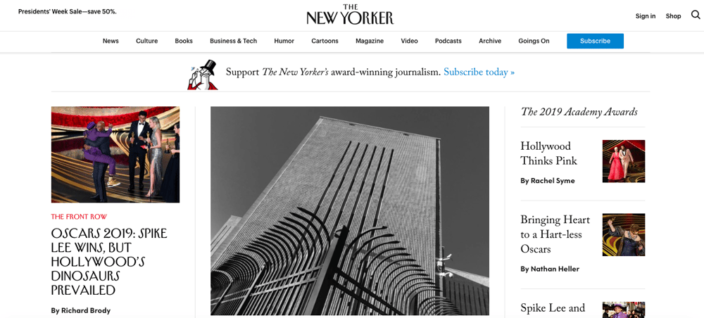 Color Contrast & The New Yorker Homepage - image 1 - student project