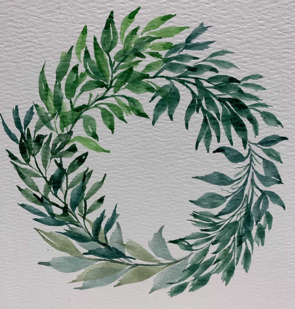 Leaf wreath - image 1 - student project