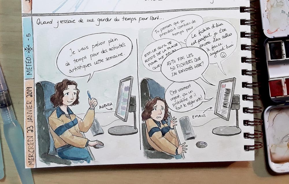 Comic: Planning Time for Art - image 1 - student project