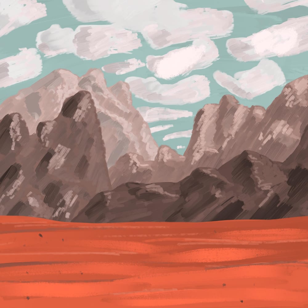 Acrylic Landscapes in Procreate - image 3 - student project