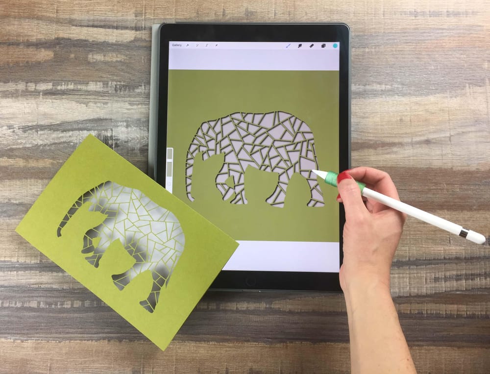 Digital and Paper Cutouts Made in Procreate - image 1 - student project