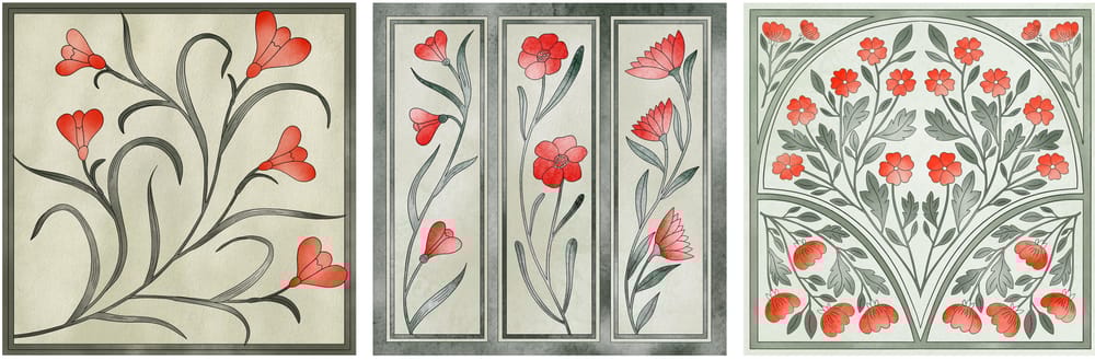 Art Nouveau Illustrations Made in Procreate - image 2 - student project